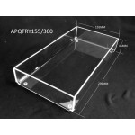 Acrylic shelf  tray  - 155mm W x 300mm D x 45mm H